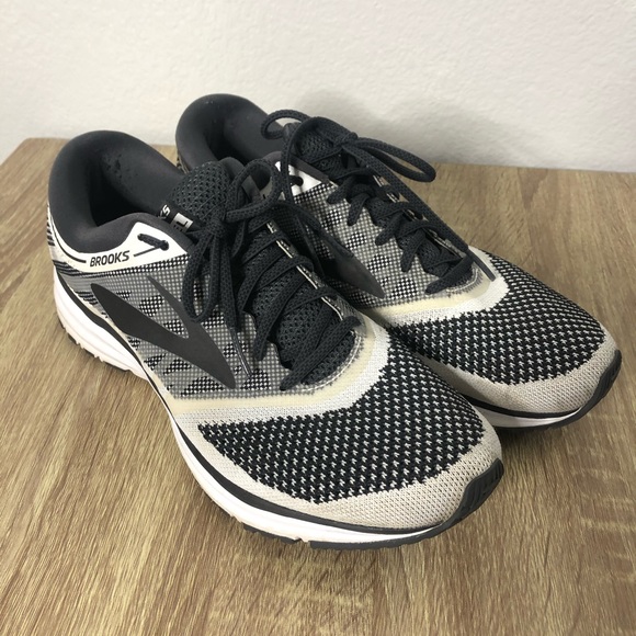 Brooks Other - Brooks Men Revel Running Shoes White/Black Sz 11.5